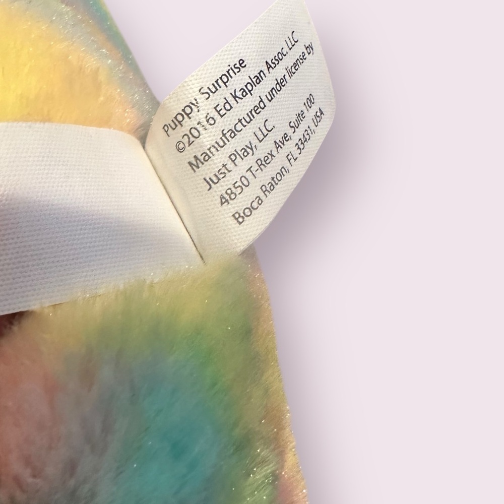 2016 Puppy Surprise Colorful Rainbow Glitter Stuffed Animal Toy - Picture 10 of 12